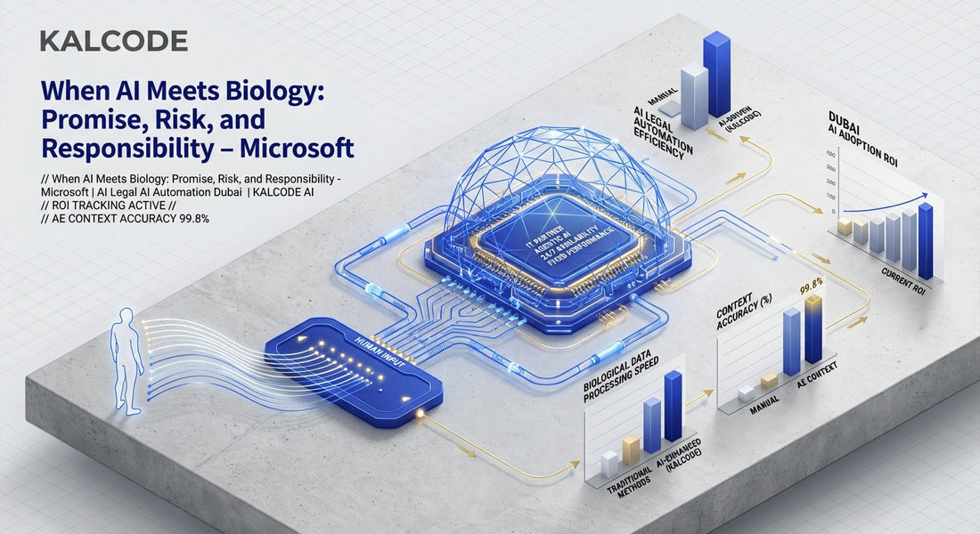 When AI Meets Biology: Promise, Risk, and Responsibility - Microsoft | AI Legal AI Automation Dubai | KALCODE AI