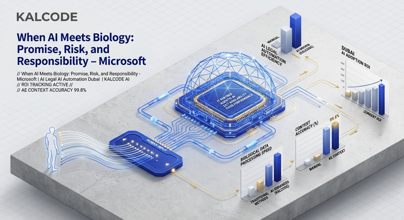 When AI Meets Biology: Promise, Risk, and Responsibility - Microsoft | AI Legal AI Automation Dubai | KALCODE AI