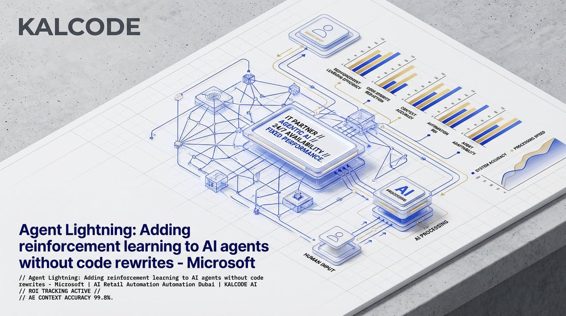 Agent Lightning: Adding reinforcement learning to AI agents without code rewrites - Microsoft | AI Retail Automation Automation Dubai | KALCODE AI
